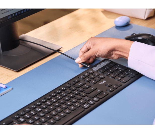 Trust VAIYA MULTIDEVICE wireless KEYBOARD US - 1489316 - zdjęcie 6